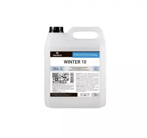 086-5 Pro-Brite Winter 10 Средство для мойки стёкол при температурах не ниже -10°С, 5 л