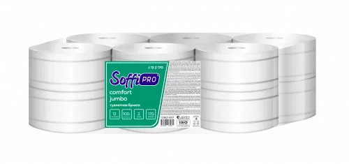 10901497 SoffiPro Туалетная бумага 2сл (12рул*170м)