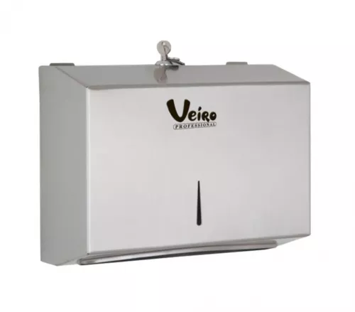 7231-191 Veiro Professional Диспенсер для листовых бумажных полотенец, нержавеющая сталь