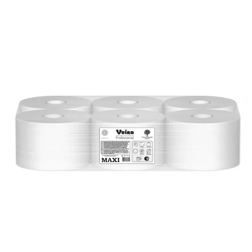MAXI Veiro Lite Basic Туалетная бумага в больших рулонах, 1 слой (6 рулонов*420 метров)
