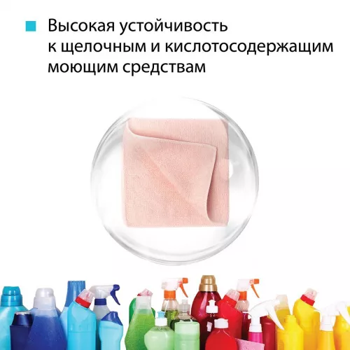 73599 Салфетка универсальная микроволоконная 36*36 см, 190 гр/м², красная "HQ"