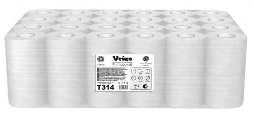 T314 Veiro Professional Туалетная бумага в рулонах 2-сл, D105мм, 160 лист, 125*95мм, 48 рул*20 м