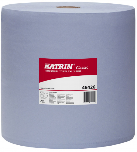 464262 Katrin Classic Industrial Towel XXL3 Blue Бумажный протирочный материал, 380х380 мм, 380 м