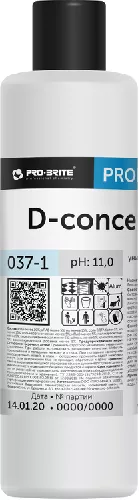 037-1 Pro-Brite D-Concentrate Низкопенный концентрат-антистатик для полов и твёрд. поверх.,0,5-5%,1л